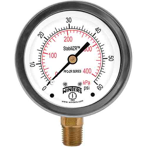 PFQ-ZR MANÓMETRO QUALITY STABILIZR™ DE ACERO INOXIDABLE